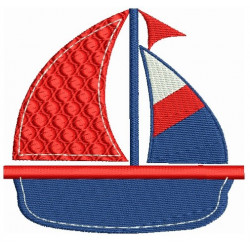 Stickdatei - Ahoi Eule Boot